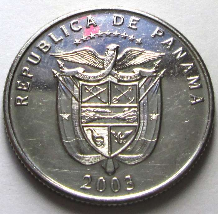 2003 Panama 25 Centesimos Commemorative Coin