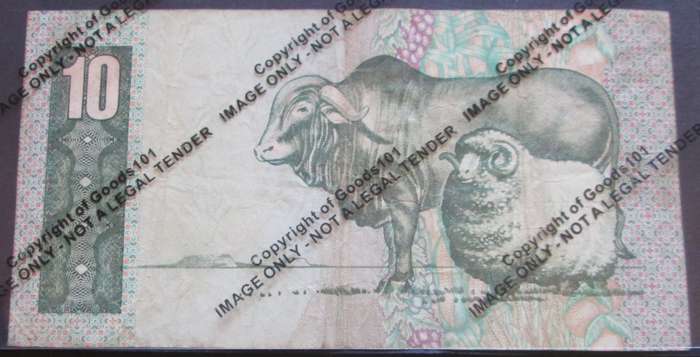 Ten Rand Republic of South Africa Serial Nr CP9208528C