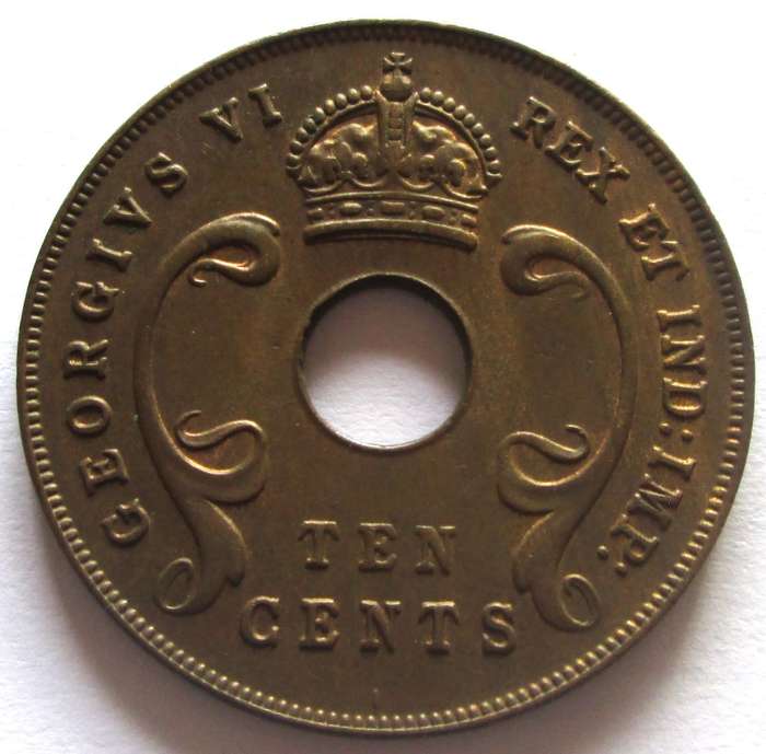1941 East Africa 10 Cents