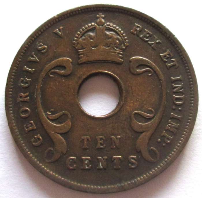 1924 East Africa 10 Cents