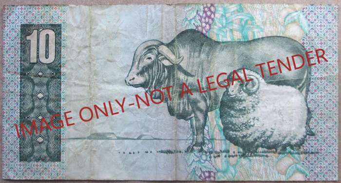 Ten Rand South Africa Serial Nr ER1475633C