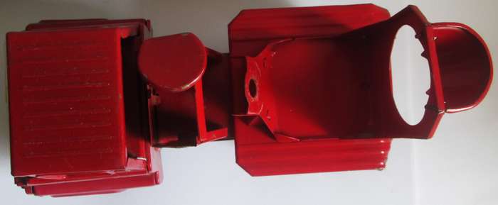 Red Cement Mixer Dump Lever Giant Seven Metal Truck