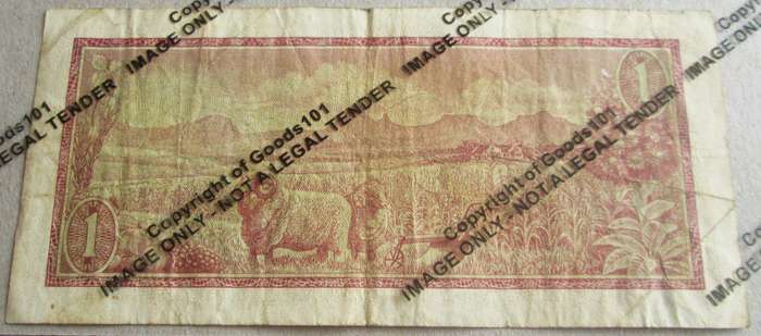 One Rand Republic of South Africa Serial Nr B398 725747