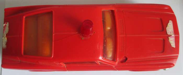 Fire Chief Mustang Battery Operator Plastic Car