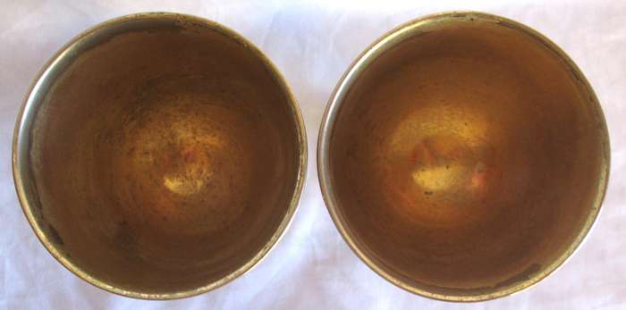 Silver Plated Crest Goblets Wine Cups