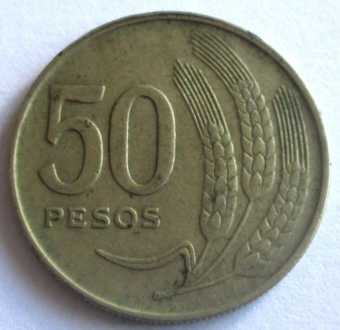 1970 Uruguay 50 Pesos