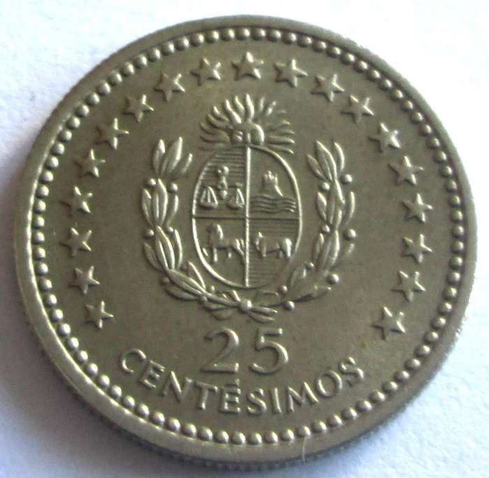 1960 Uruguay 25 Centesimos
