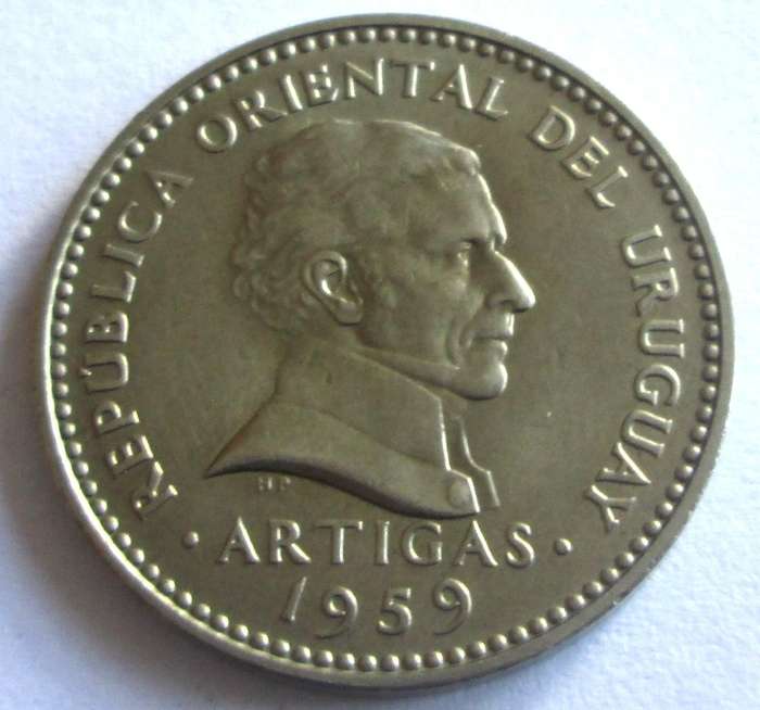 1959 Uruguay 10 Centesimos