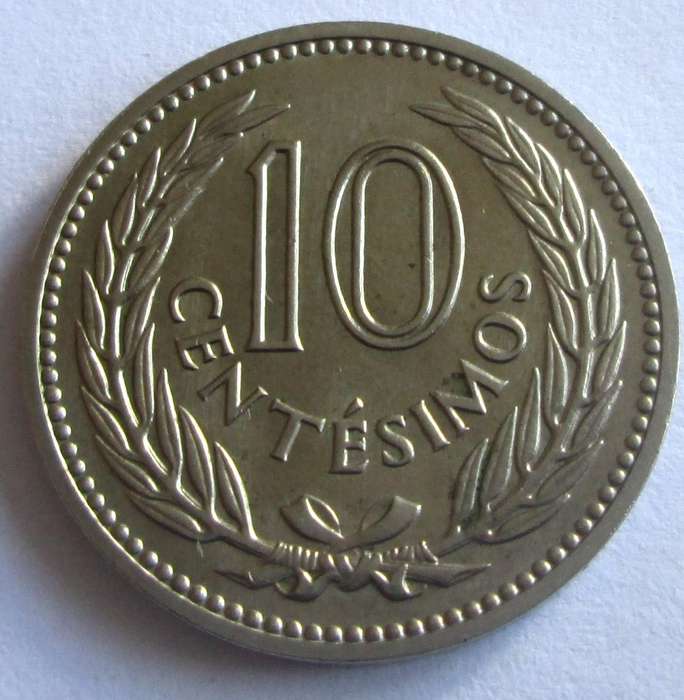 1959 Uruguay 10 Centesimos