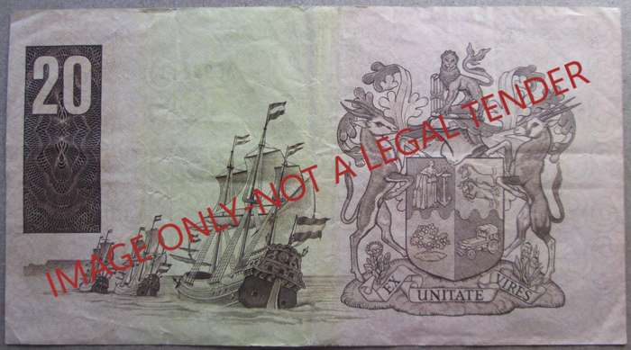 Twenty Rand South Africa Serial Nr AE9944432D