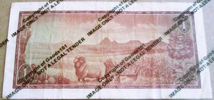 One Rand Republic of South Africa Serial Nr A336 210030