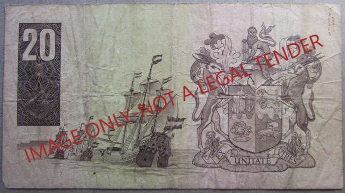 Twenty Rand South Africa Serial Nr AS8977777D