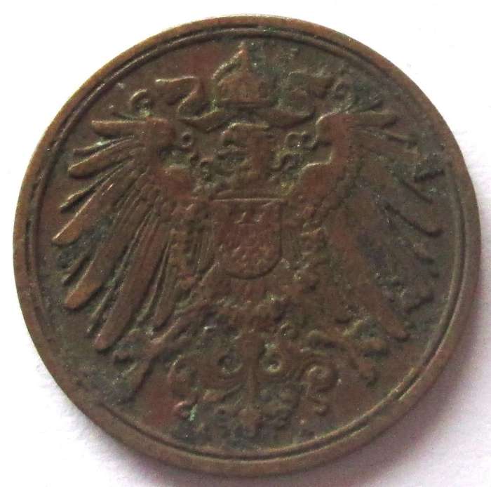 1912 Deutsches Reich 1 Pfennig