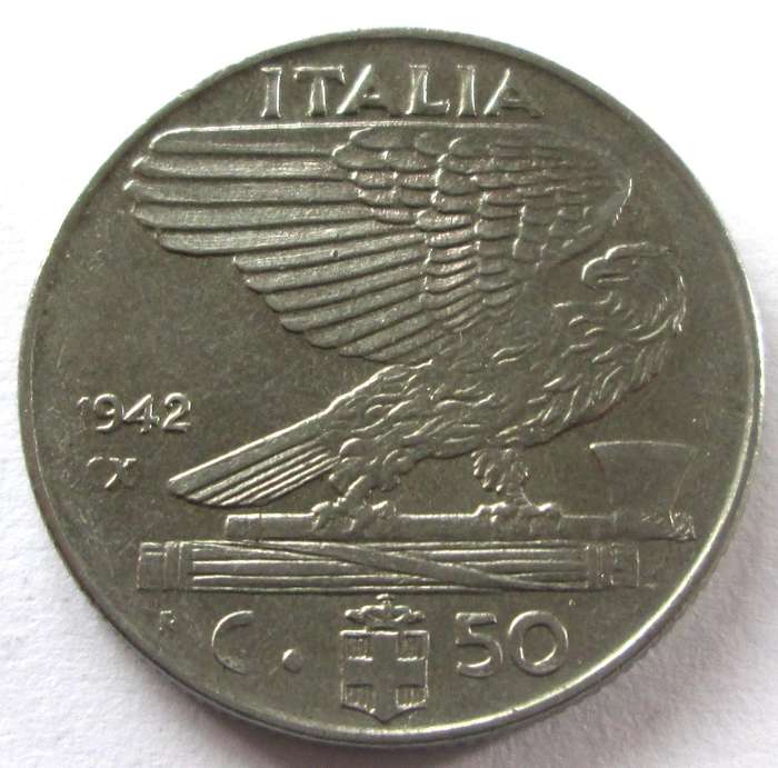 1942 Italy 50 Lira