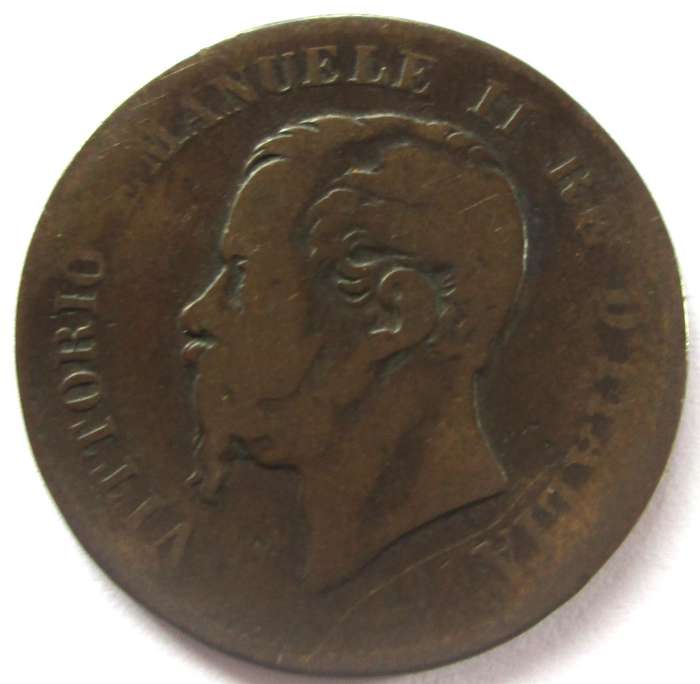 1867 Italy 5 Centesimi