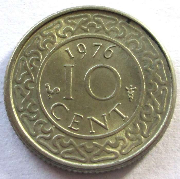 1976 Suriname 10 Cents