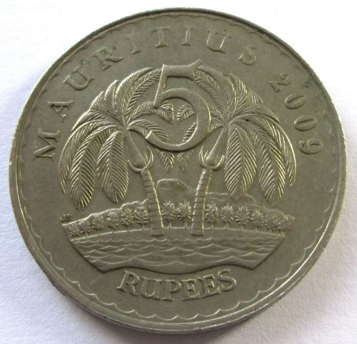 2009 Mauritius 5 Rupees