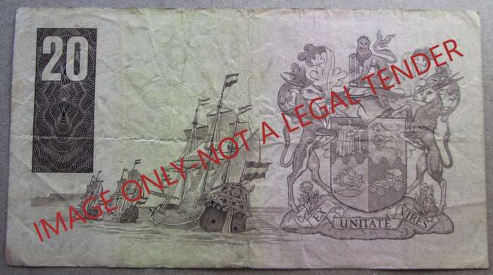 Twenty Rand South Africa Serial Nr D3 90 681408
