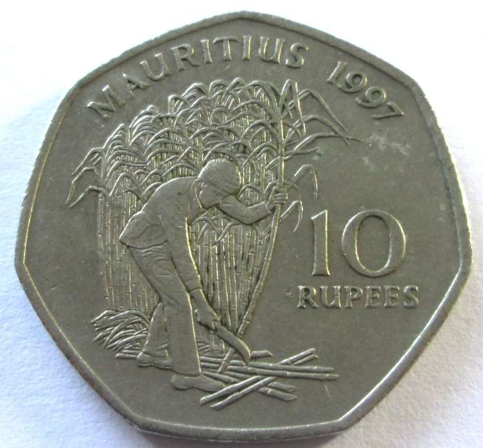 1997 Mauritius 10 Rupees