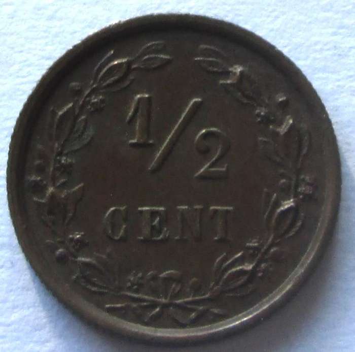 1885 Nederland Half Cent