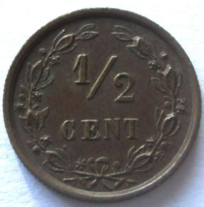 1885 Nederland Half Cent