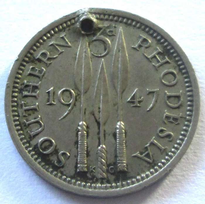 1947 Southern Rhodesia 3 Pence