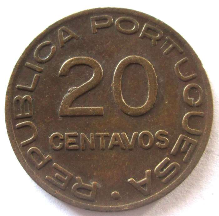 1941 Mozambique 20 Centavos