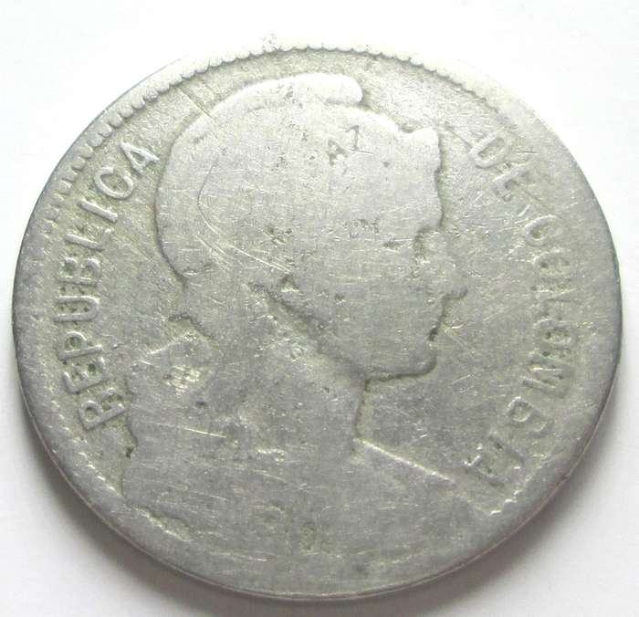 1907 - 1914 Colombia 5 Pesos
