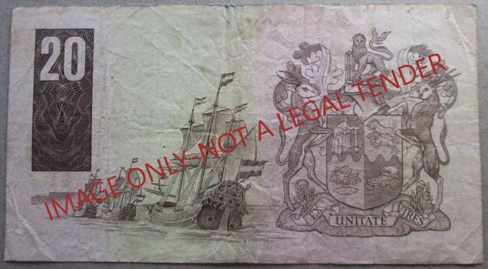 Twenty Rand South Africa Serial Nr D7 85 287760