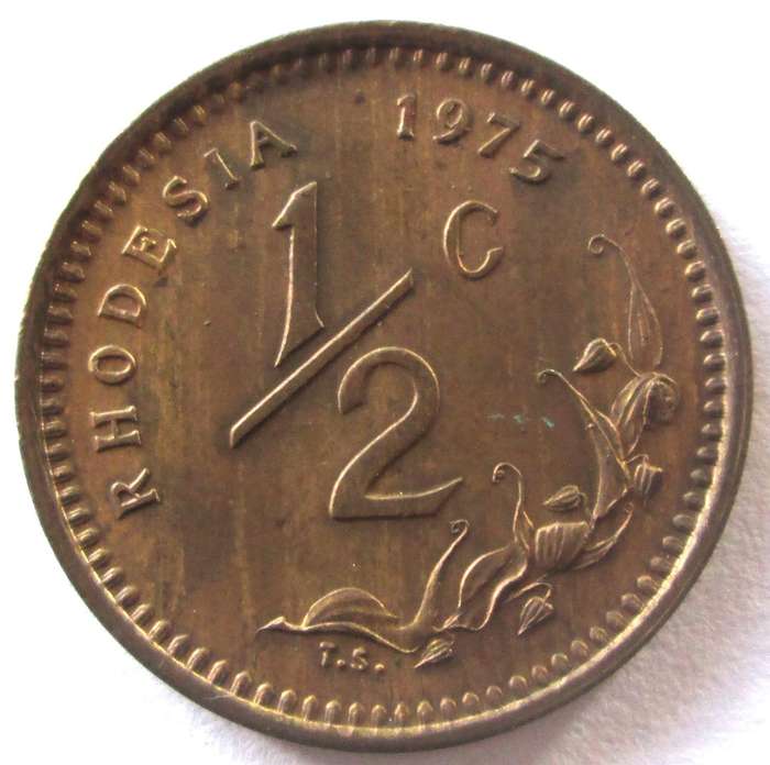 1975 Rhodesia Half Cent