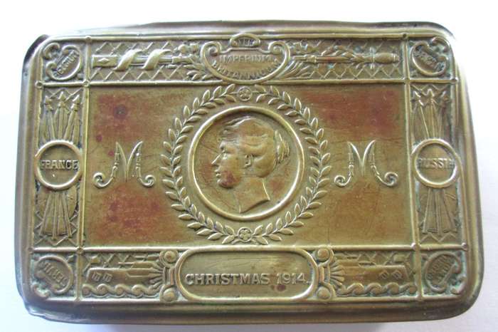 1914 Princess Mary Christmas Gift Box Brass Tin World War 1