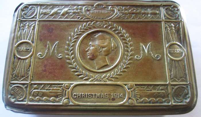 1914 Princess Mary Christmas Gift Box Brass Tin World War 1