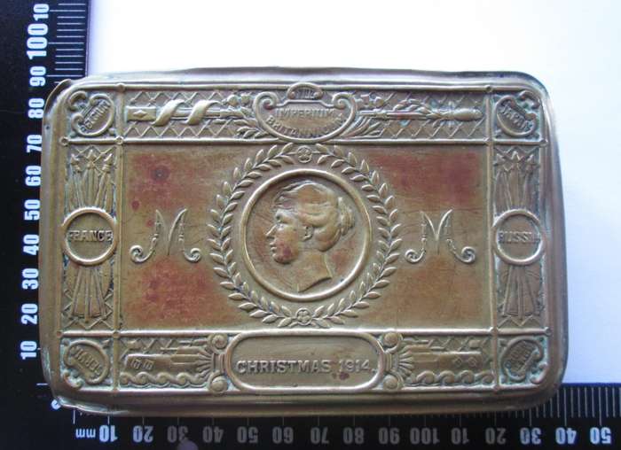 1914 Princess Mary Christmas Gift Box Brass Tin World War 1