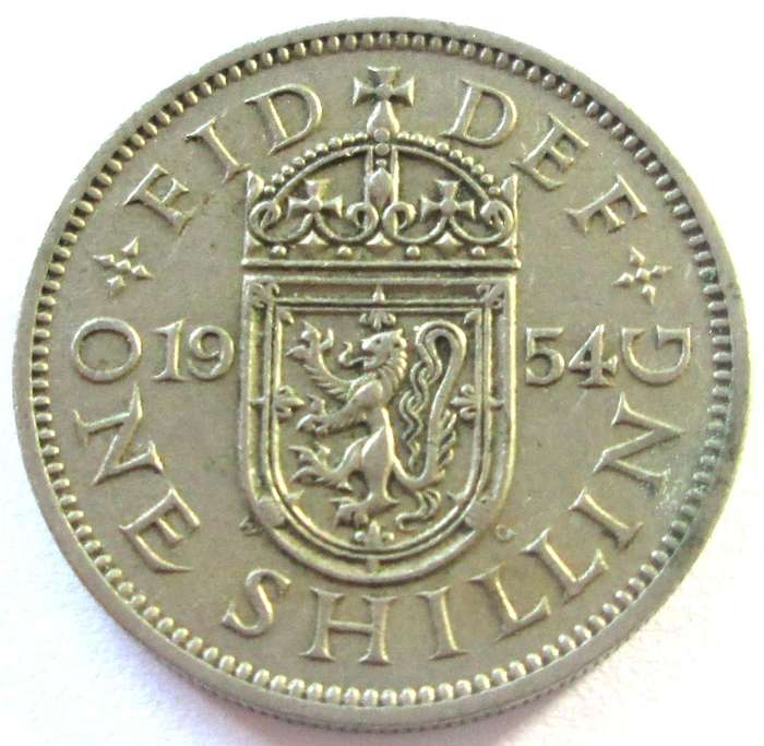1954 Great Britain 1 Shilling