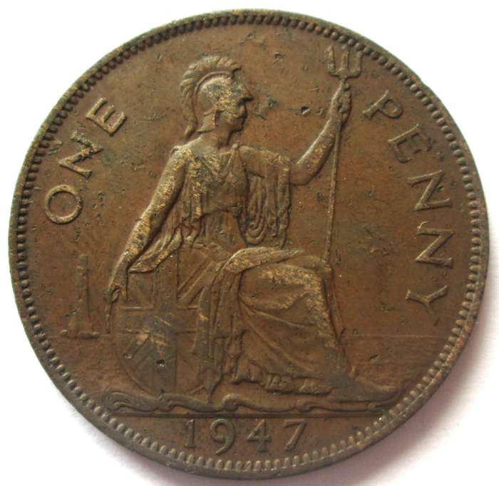 1947 Great Britain 1 Penny