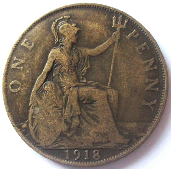 1918 Great Britain 1 Penny