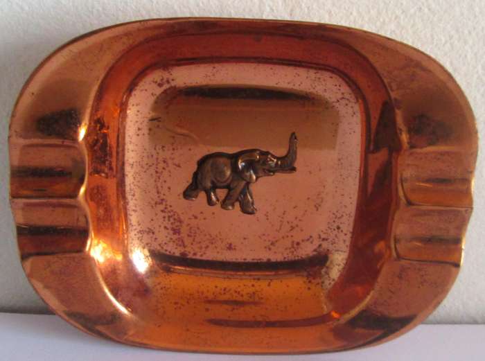 Elephant Motif Ashtray