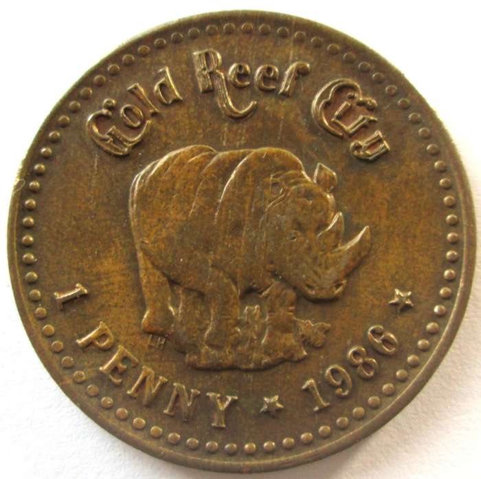 1986 Gold Reef City 1 Penny