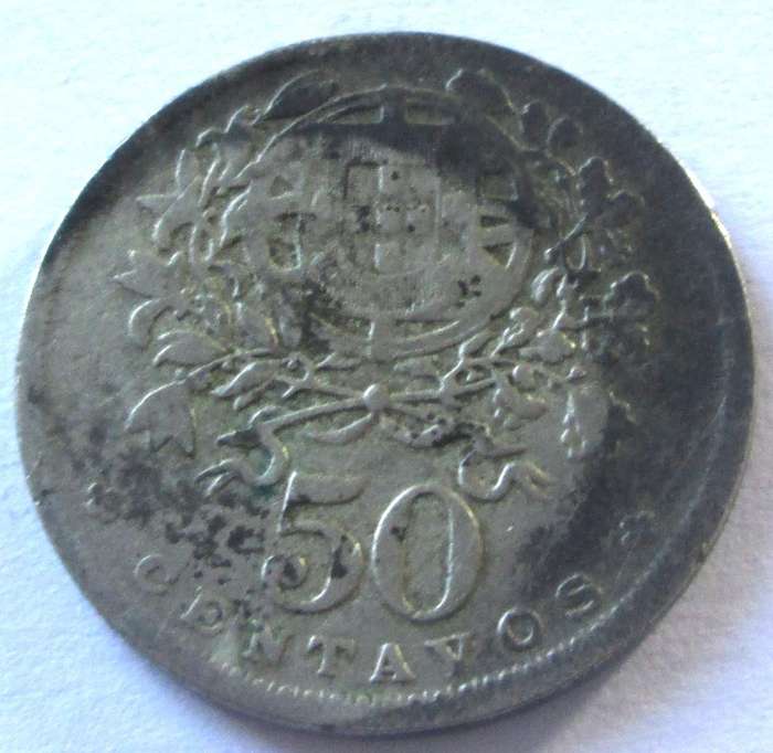 1928 Portugal 50 Centavos