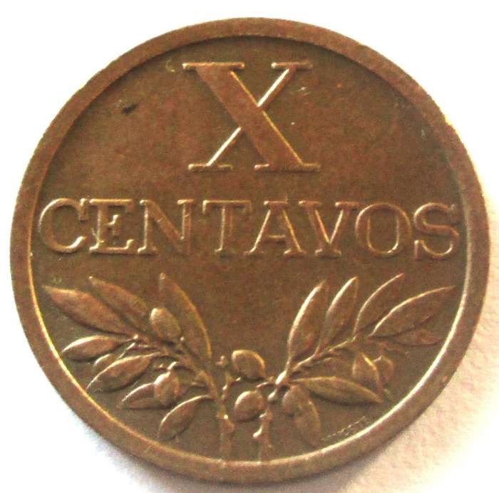1968 Portugal 10 Centavos