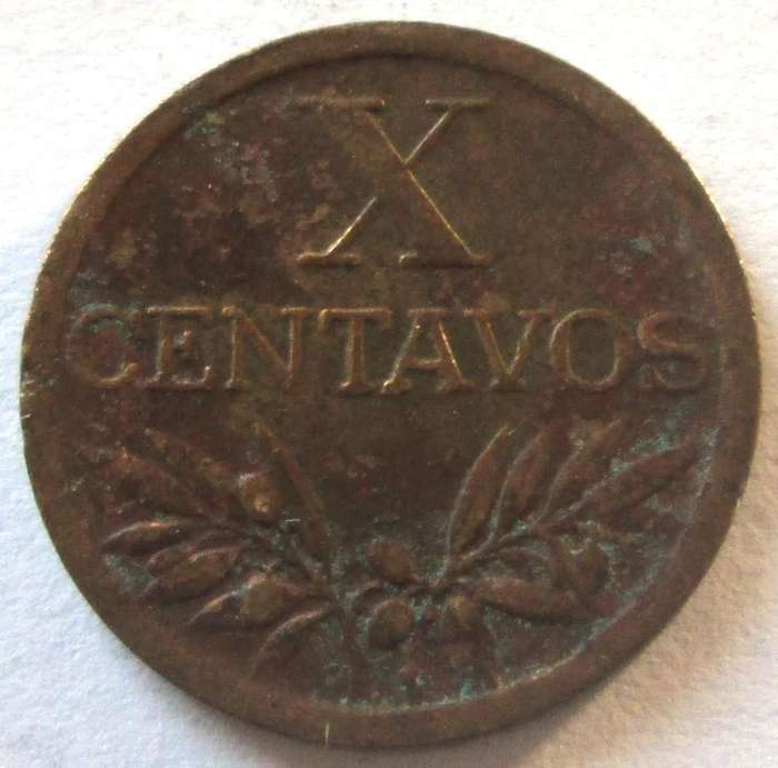 1952 Portugal 10 Centavos