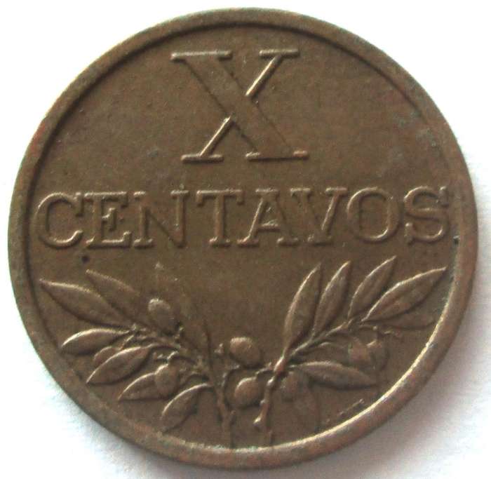 1964 Portugal 10 Centavos