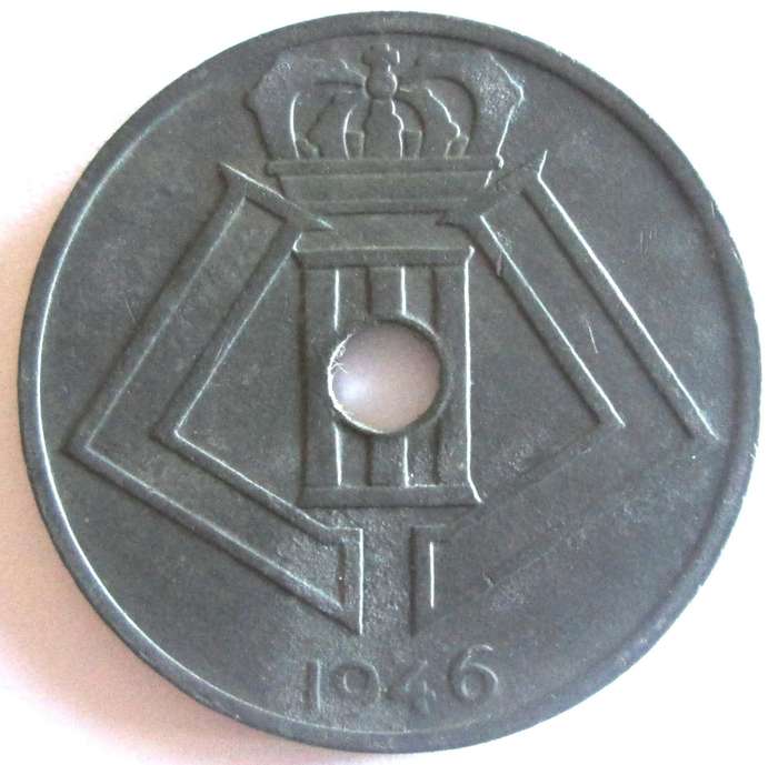 1946 Belgium 25 Centimes