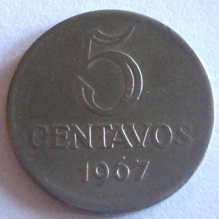 1967 Brazil 5 Centavos