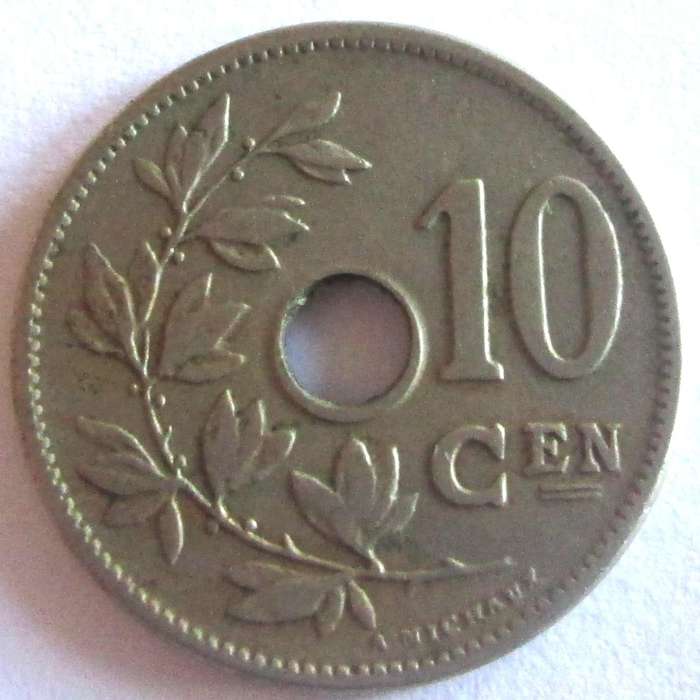 1905 Belgium 10 Centimes