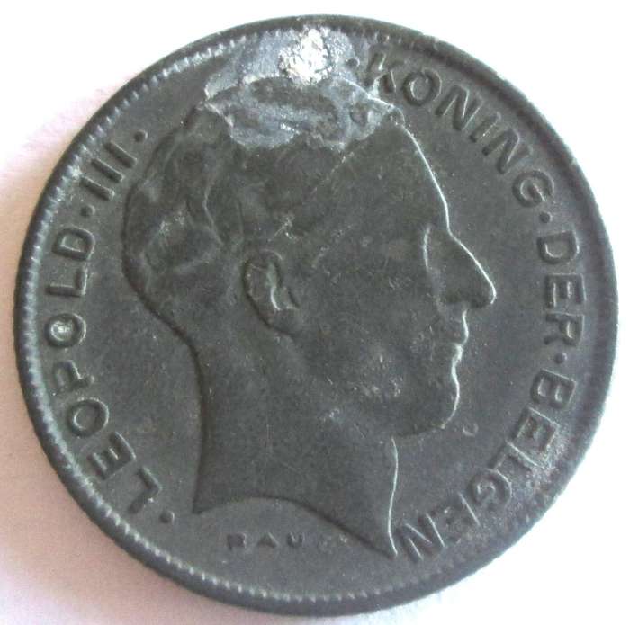 1941 Belgium 5 Francs