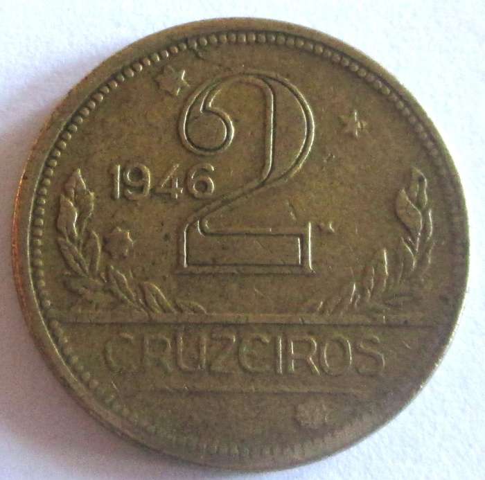 1946 Brazil 2 Cruzeiros