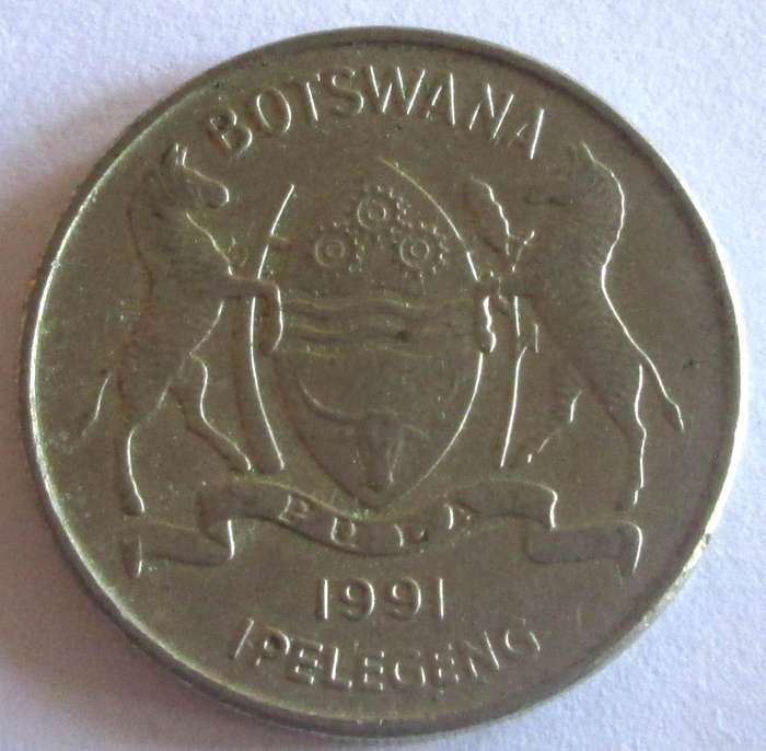 1991 Botswana 50 Thebe