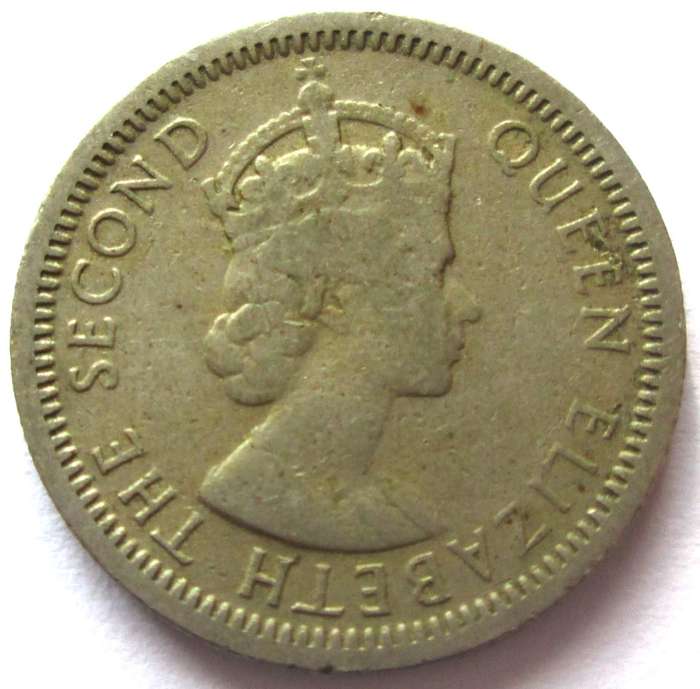1956 British Caribbean 10 Cents