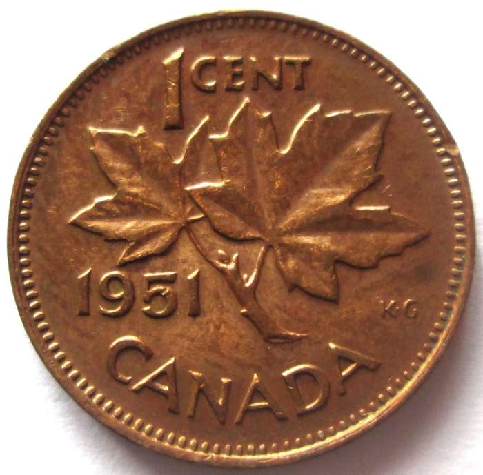 1951 Canada 1 Cent